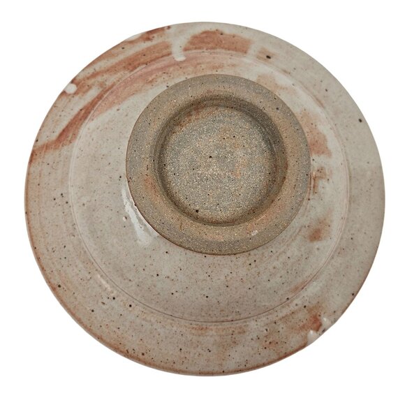 Art Studio Bowl Abstract Design 10 in Stoneware Pottery Decor Rustic Home Decor - Picture 10 of 10